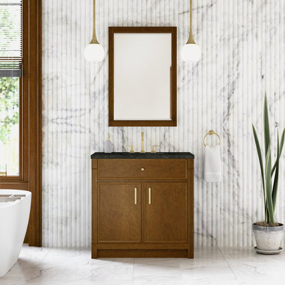 James Martin - Bellshire 36" Single Vanity, Honey Oak w/ 3 CM Phantome Eclos Top - 660-V36-HNO-3PHT view 3