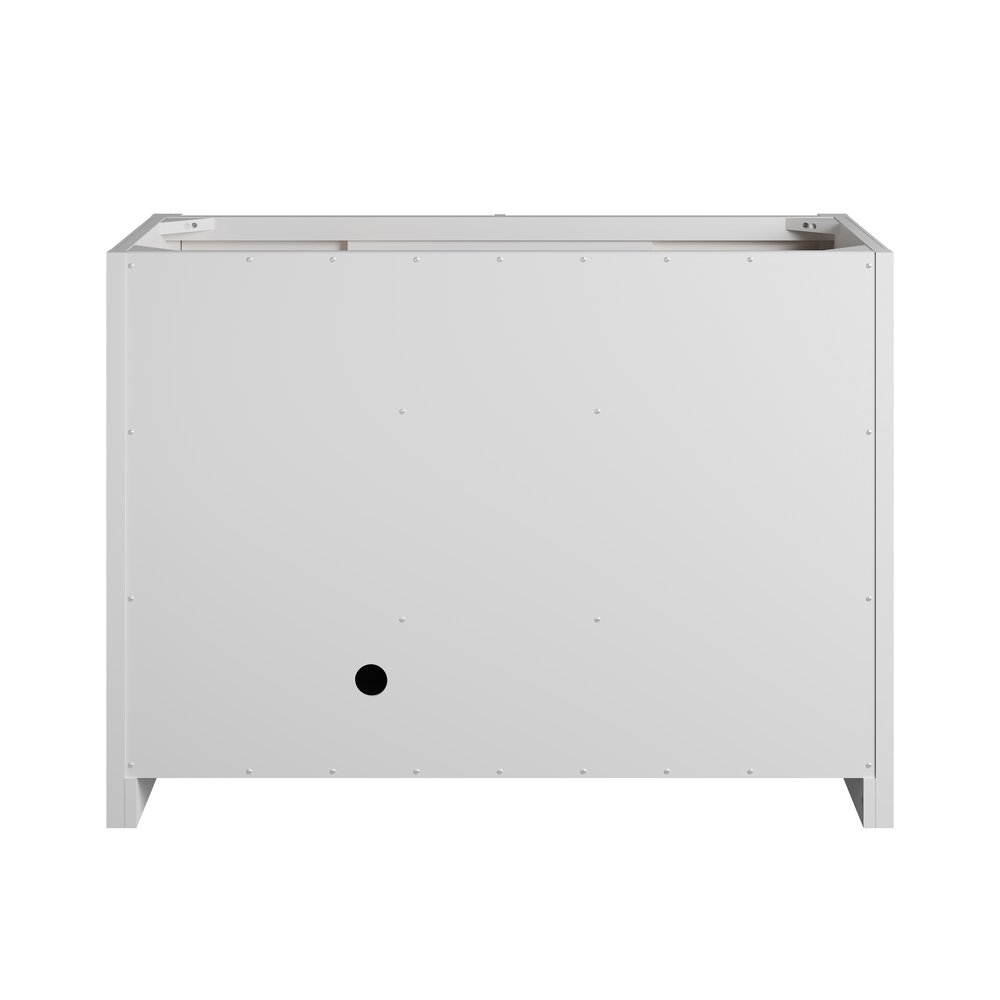 James Martin - Bellshire 48" Single Vanity, Bright White w/ 3 CM Parisien Bleu Silestone Top - 660-V48-BW-3PBL view 9