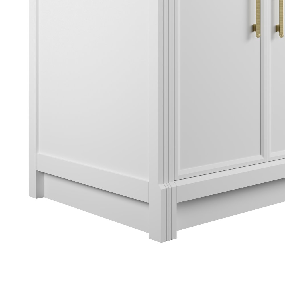 James Martin - Bellshire 72" Double Vanity Cabinet, Bright White - 660-V72-BW view 6