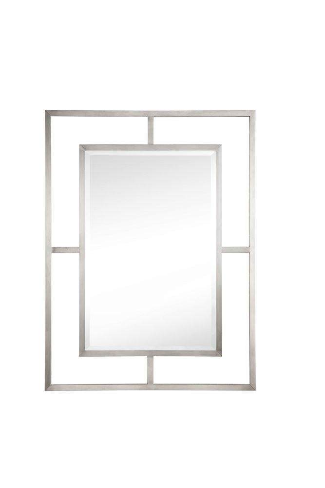 James Martin - Boston 30" Rectangular Mirror, Brushed Nickel - 105-M30-BNK view 1