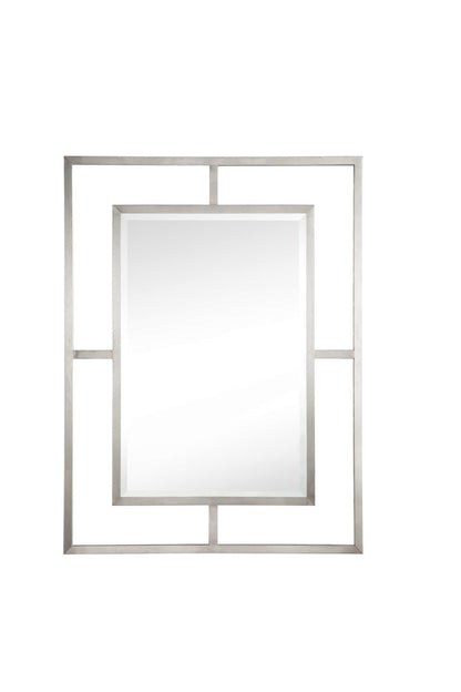 James Martin - Boston 30" Rectangular Mirror, Brushed Nickel - 105-M30-BNK view 1