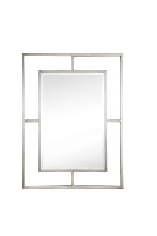 James Martin - Boston 30" Rectangular Mirror, Brushed Nickel - 105-M30-BNK view 1