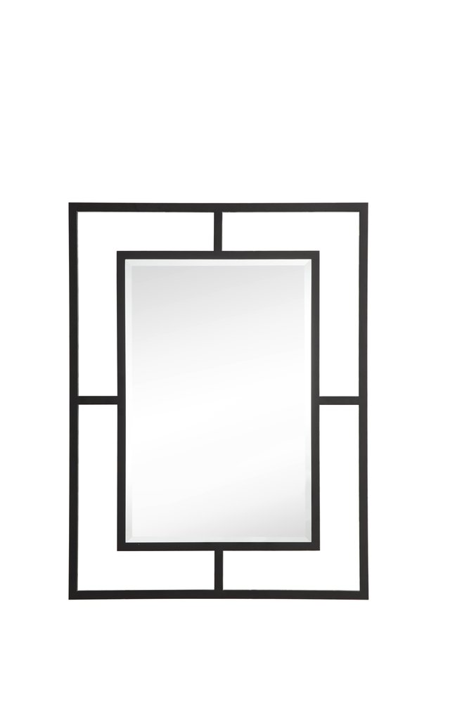 James Martin - Boston 30" Rectangular Mirror, Matte Black - 105-M30-MBK view 1