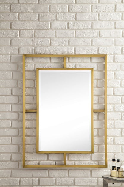 James Martin - Boston 30" Rectangular Mirror, Radiant Gold - 105-M30-RGD view 2