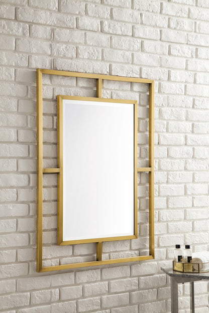 James Martin - Boston 30" Rectangular Mirror, Radiant Gold - 105-M30-RGD view 3