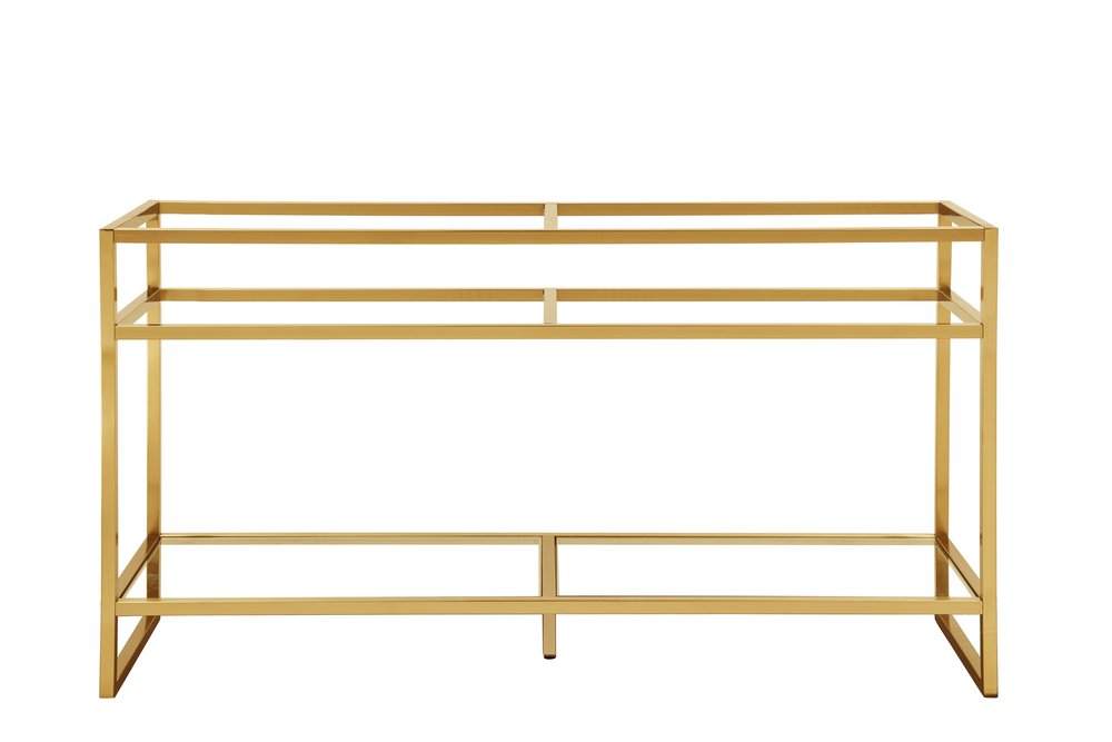 James Martin - Boston 63" Double Console, Radiant Gold - C105-V63-RGD view 1