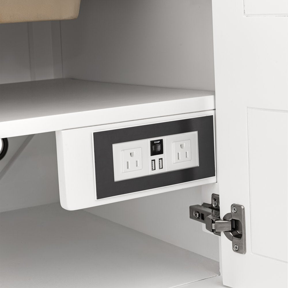 James Martin - Breckenridge 30" Single Vanity, Bright White w/ 3 CM Charcoal Soapstone Top - 330-V30-BW-3CSP view 12