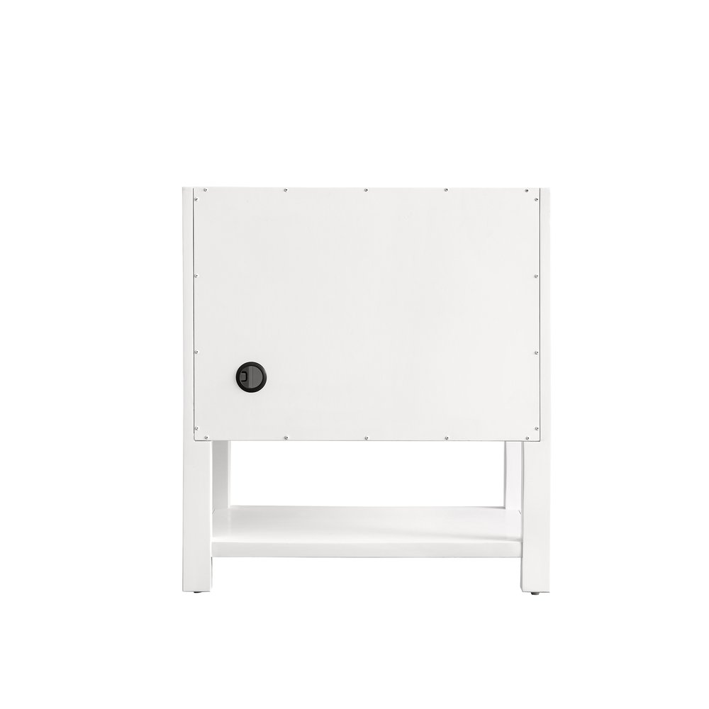James Martin - Breckenridge 30" Single Vanity, Bright White w/ 3 CM Lime Delight Top - 330-V30-BW-3LDL view 9
