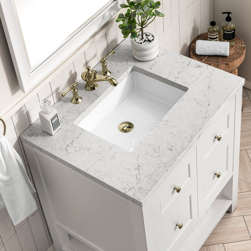 James Martin - Breckenridge 30" Single Vanity Cabinet, Bright White - 330-V30-BW view 3