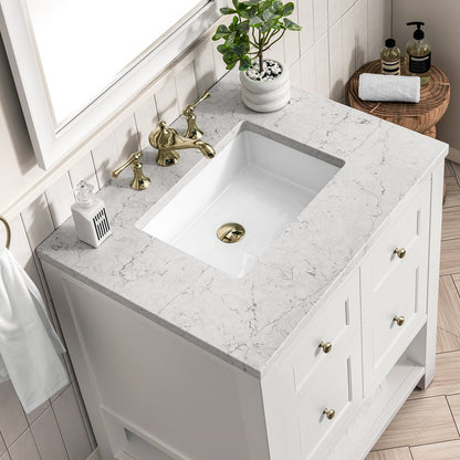 James Martin - Breckenridge 30" Single Vanity Cabinet, Bright White - 330-V30-BW view 3