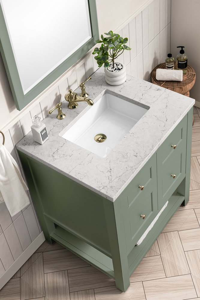 James Martin - Breckenridge 30" Single Vanity Cabinet, Smokey Celadon - 330-V30-SC view 5