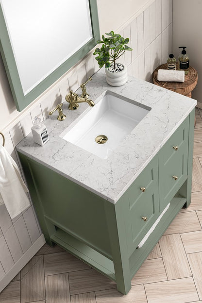 James Martin - Breckenridge 30" Single Vanity Cabinet, Smokey Celadon - 330-V30-SC view 5