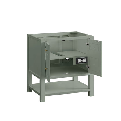 James Martin - Breckenridge 30" Single Vanity Cabinet, Smokey Celadon - 330-V30-SC view 6