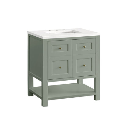 James Martin - Breckenridge 30" Single Vanity Cabinet, Smokey Celadon - 330-V30-SC view 8