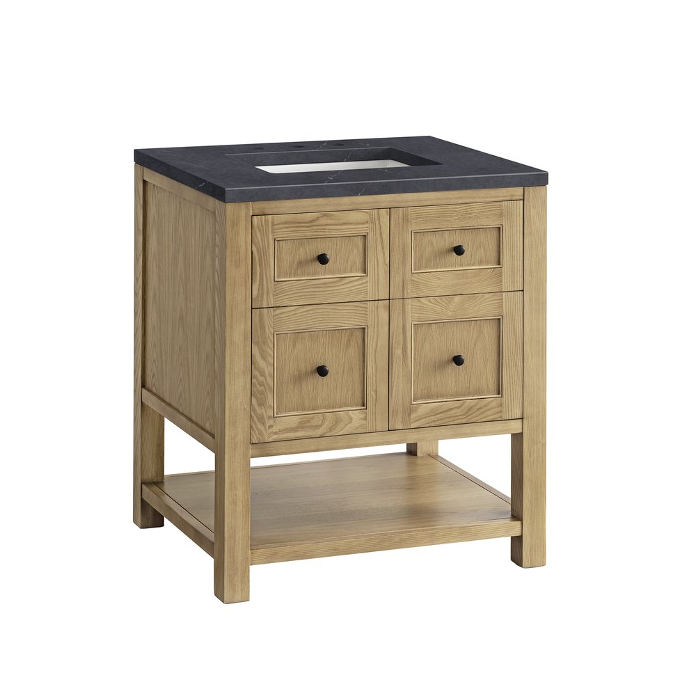 James Martin - Breckenridge 30" Single Vanity, Light Natural Oak w/ 3 CM Charcoal Soapstone Top - 330-V30-LNO-3CSP view 10