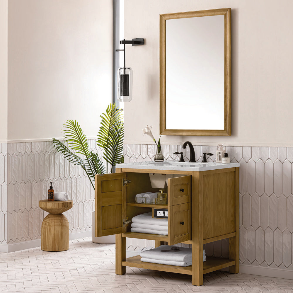 James Martin - Breckenridge 30" Single Vanity, Light Natural Oak w/ 3 CM Lime Delight Top - 330-V30-LNO-3LDL view 5