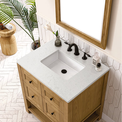 James Martin - Breckenridge 30" Single Vanity, Light Natural Oak w/ 3 CM Lime Delight Top - 330-V30-LNO-3LDL view 7