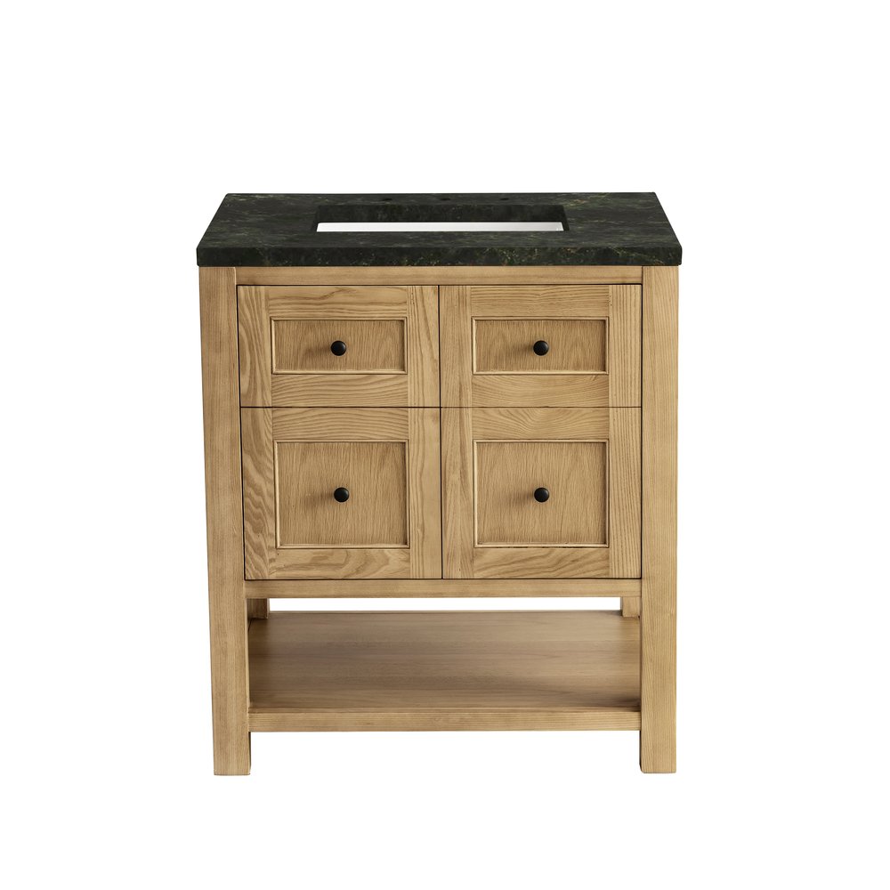 James Martin - Breckenridge 30" Single Vanity, Light Natural Oak, w/ 3 CM Phantome Eclos Top - 330-V30-LNO-3PHT view 2