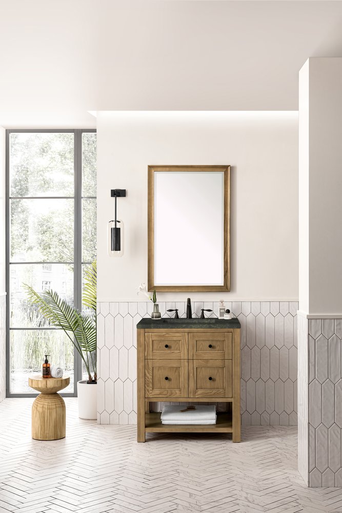 James Martin - Breckenridge 30" Single Vanity, Light Natural Oak, w/ 3 CM Phantome Eclos Top - 330-V30-LNO-3PHT view 4