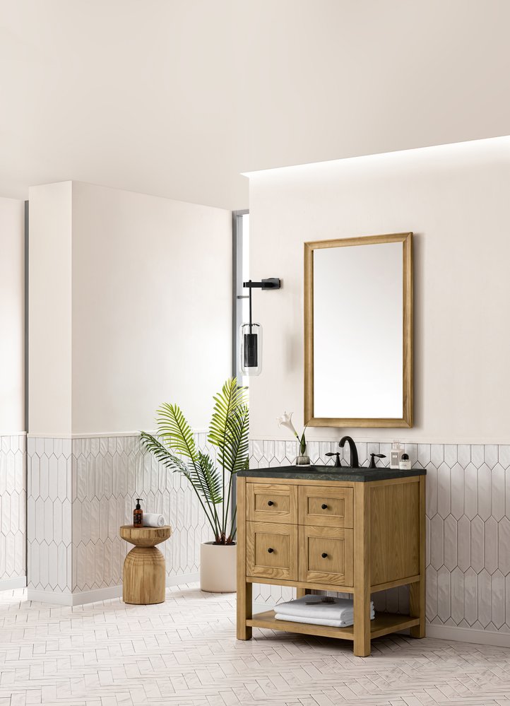 James Martin - Breckenridge 30" Single Vanity, Light Natural Oak, w/ 3 CM Phantome Eclos Top - 330-V30-LNO-3PHT view 5
