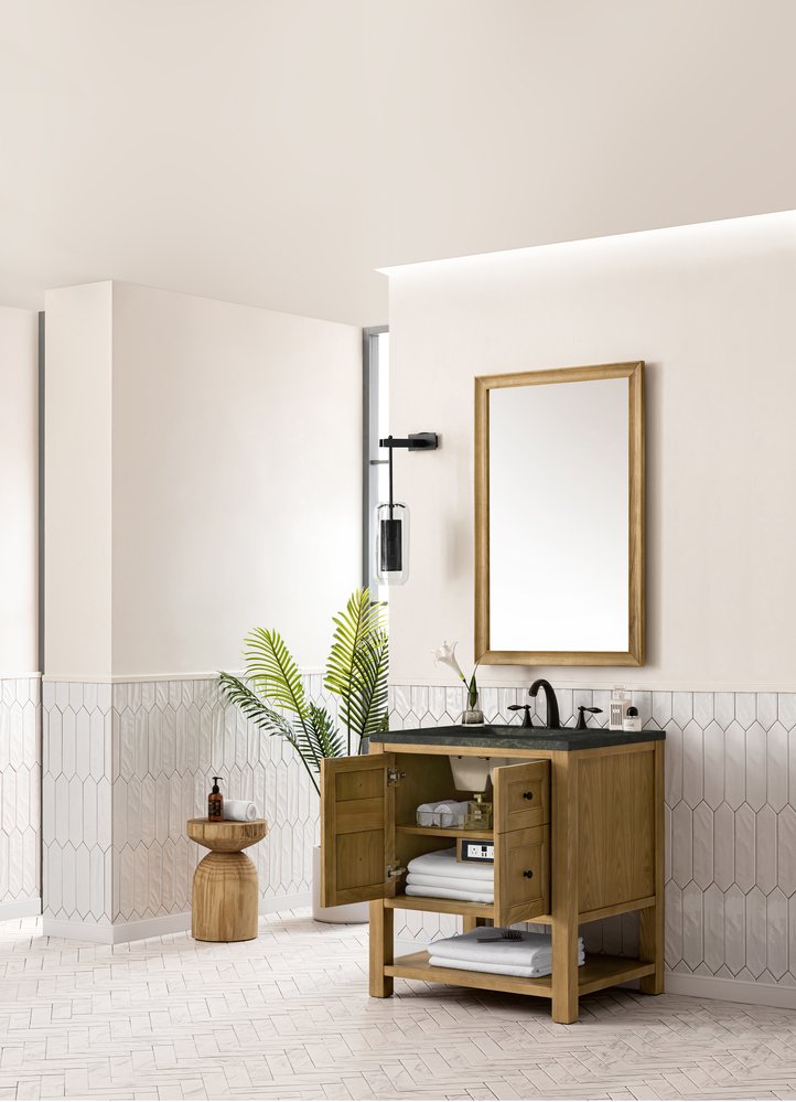 James Martin - Breckenridge 30" Single Vanity, Light Natural Oak, w/ 3 CM Phantome Eclos Top - 330-V30-LNO-3PHT view 6