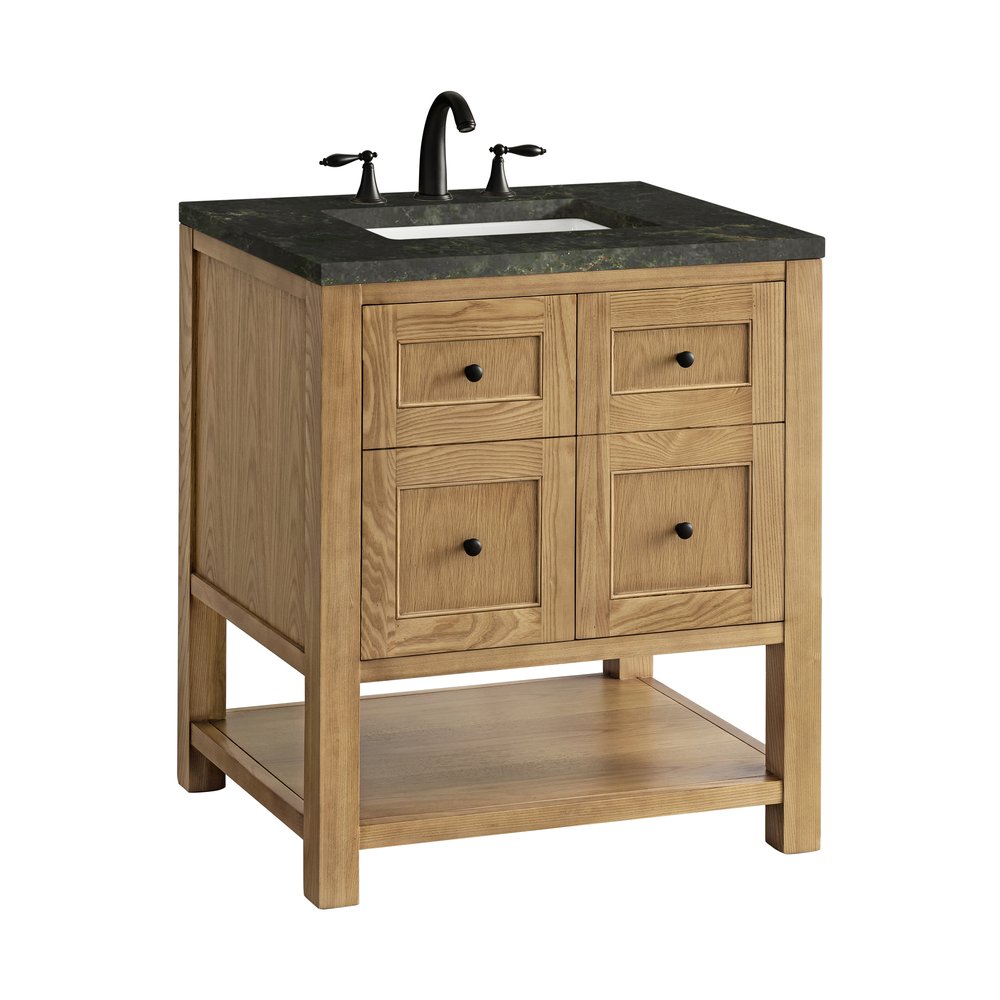 James Martin - Breckenridge 30" Single Vanity, Light Natural Oak, w/ 3 CM Phantome Eclos Top - 330-V30-LNO-3PHT view 12