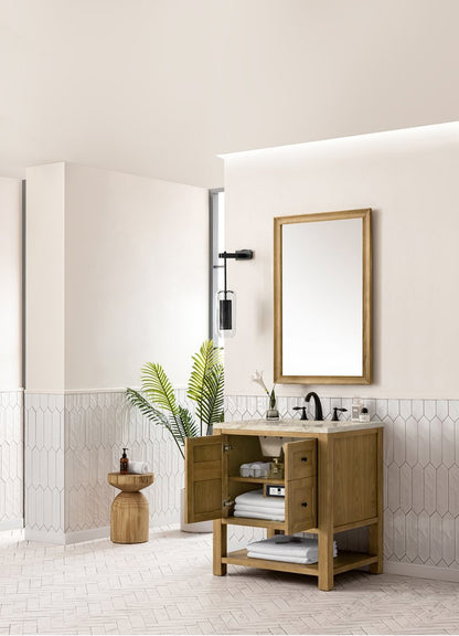 James Martin - Breckenridge 30" Single Vanity, Light Natural Oak, w/ 3 CM Tajnar Eclos Top - 330-V30-LNO-3TJR view 6