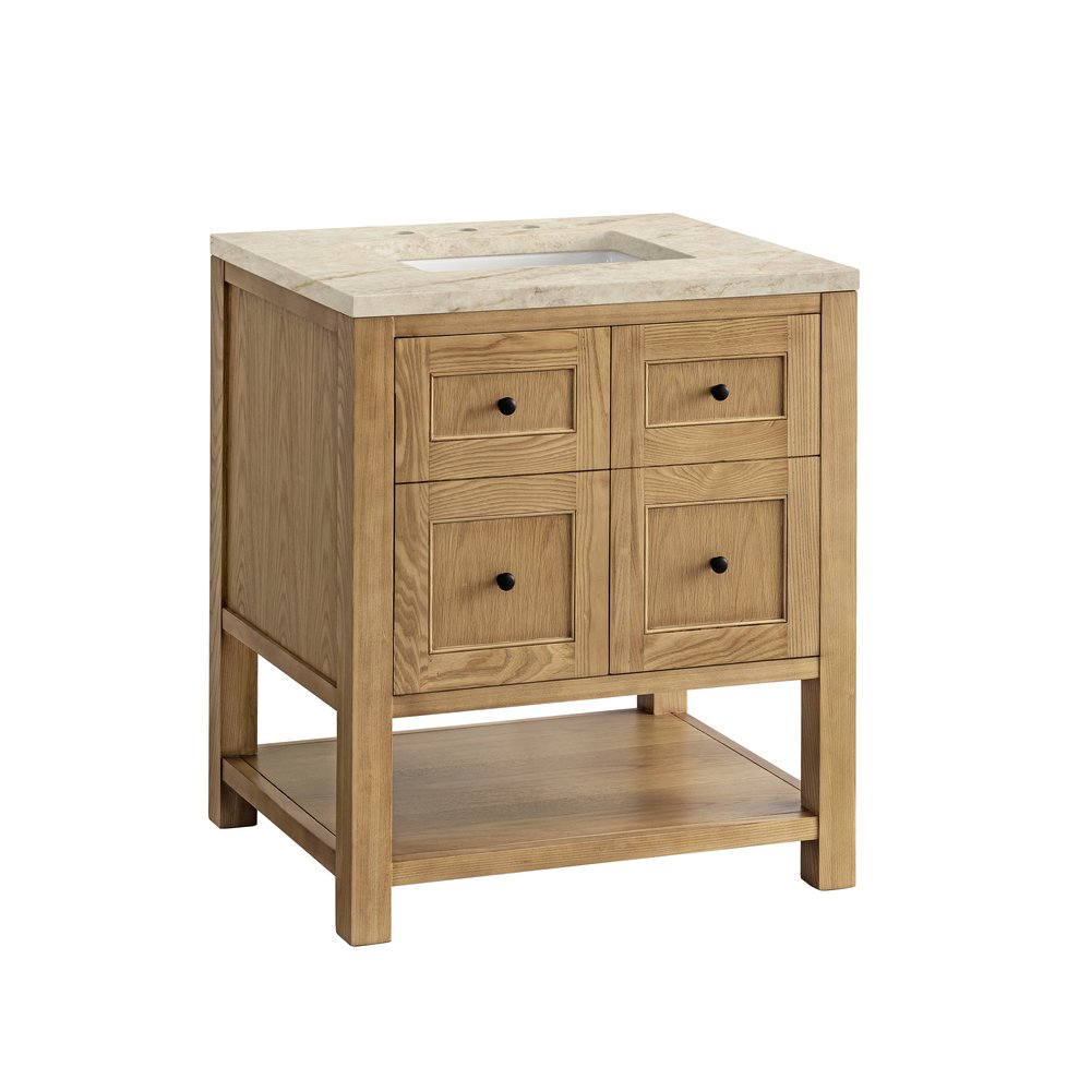 James Martin - Breckenridge 30" Single Vanity, Light Natural Oak, w/ 3 CM Tajnar Eclos Top - 330-V30-LNO-3TJR view 11
