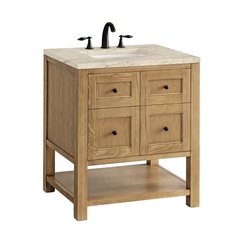 James Martin - Breckenridge 30" Single Vanity, Light Natural Oak, w/ 3 CM Tajnar Eclos Top - 330-V30-LNO-3TJR view 12