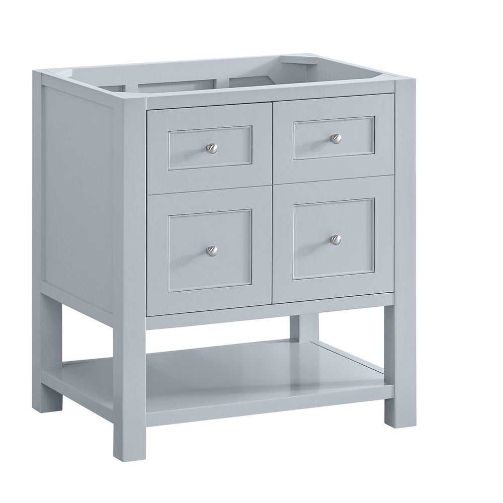 James Martin - Breckenridge 30" Single Vanity, Serenity Blue, w/ 3 CM Charcoal Soapstone Quartz Top - 330-V30-SRB-3CSP view 2