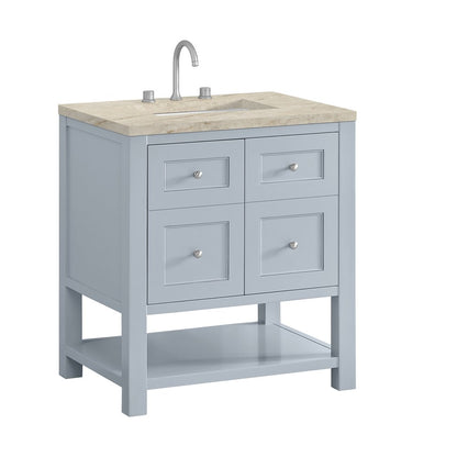 James Martin - Breckenridge 30" Single Vanity, Serenity Blue, w/ 3 CM Tajnar Eclos Top - 330-V30-SRB-3TJR view 10