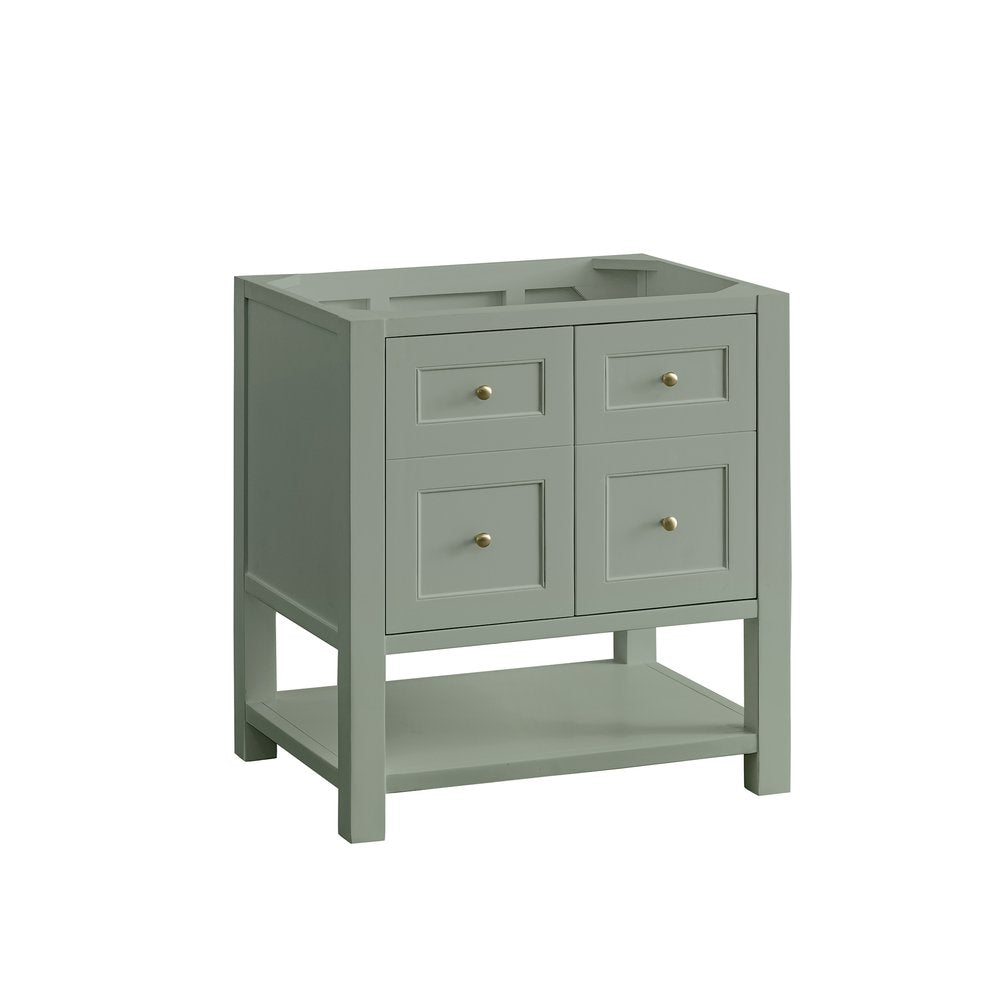 James Martin - Breckenridge 30" Single Vanity, Smokey Celadon w/ 3 CM Charcoal Soapstone Top - 330-V30-SC-3CSP view 2