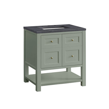 James Martin - Breckenridge 30" Single Vanity, Smokey Celadon w/ 3 CM Charcoal Soapstone Top - 330-V30-SC-3CSP view 10