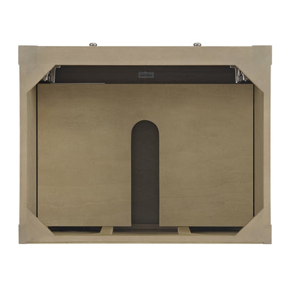 James Martin - Breckenridge 30" Single Vanity, Whitewashed Oak w/ 3 CM Carrara White Marble Top - 330-V30-WWO-3CAR view 6
