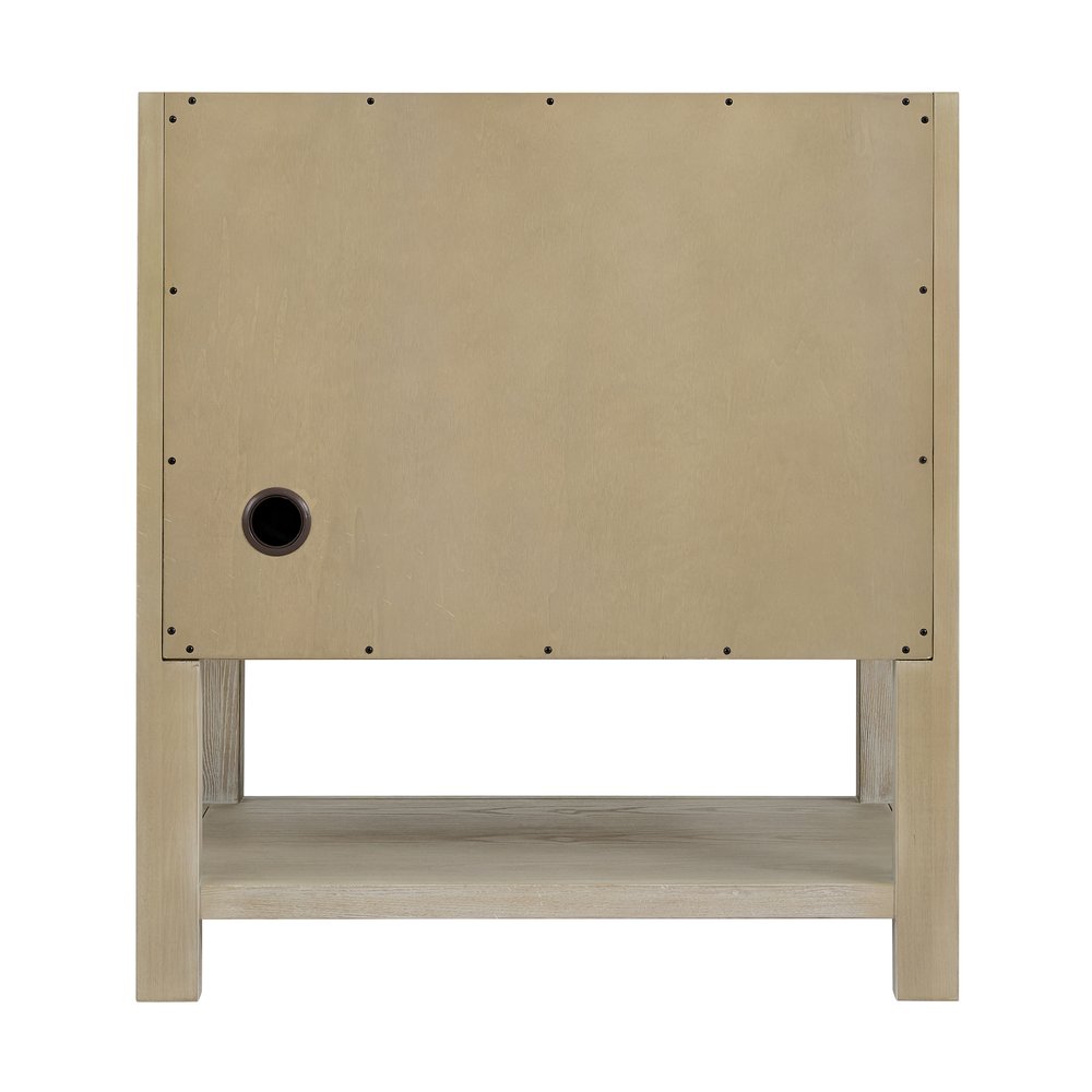 James Martin - Breckenridge 30" Single Vanity, Whitewashed Oak w/ 3 CM Carrara White Marble Top - 330-V30-WWO-3CAR view 8