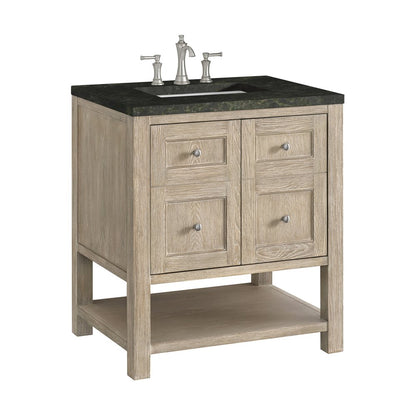 James Martin - Breckenridge 30" Single Vanity, Whitewashed Oak, w/ 3 CM Phantome Eclos Top - 330-V30-WWO-3PHT view 9