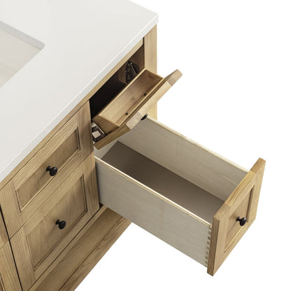 James Martin - Breckenridge 36" Single Vanity Cabinet, Light Natural Oak - 330-V36-LNO view 8