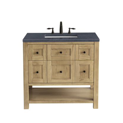 James Martin - Breckenridge 36" Single Vanity, Light Natural Oak w/ 3 CM Charcoal Soapstone Top - 330-V36-LNO-3CSP view 1