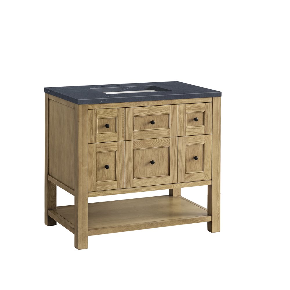 James Martin - Breckenridge 36" Single Vanity, Light Natural Oak w/ 3 CM Charcoal Soapstone Top - 330-V36-LNO-3CSP view 10