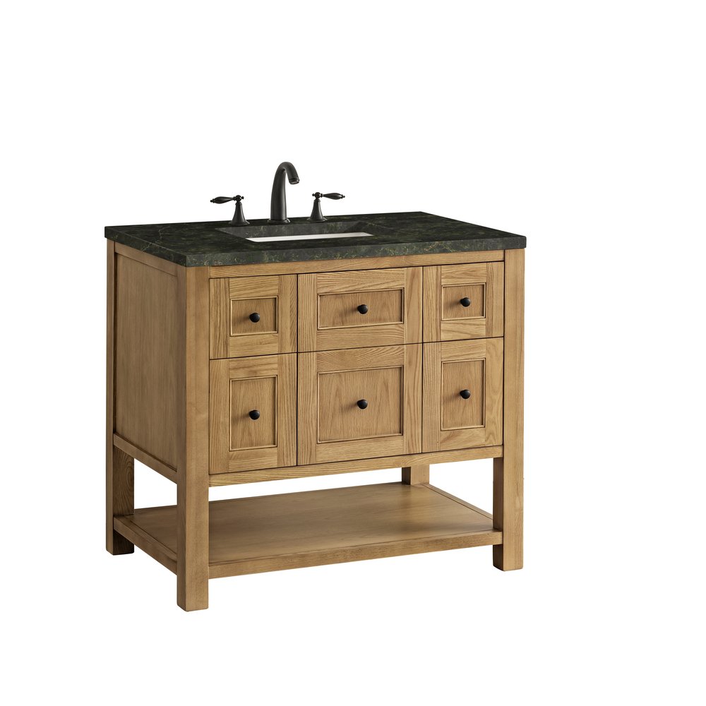 James Martin - Breckenridge 36" Single Vanity, Light Natural Oak, w/ 3 CM Phantome Eclos Top - 330-V36-LNO-3PHT view 12