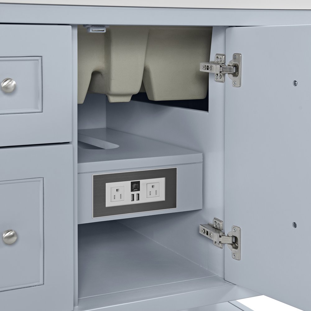 James Martin - Breckenridge 36" Single Vanity, Serenity Blue - 330-V36-SRB view 6