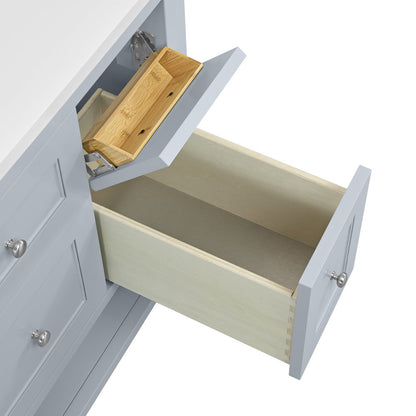 James Martin - Breckenridge 36" Single Vanity, Serenity Blue, w/ 3 CM Lime Delight Quartz Top - 330-V36-SRB-3LDL view 13