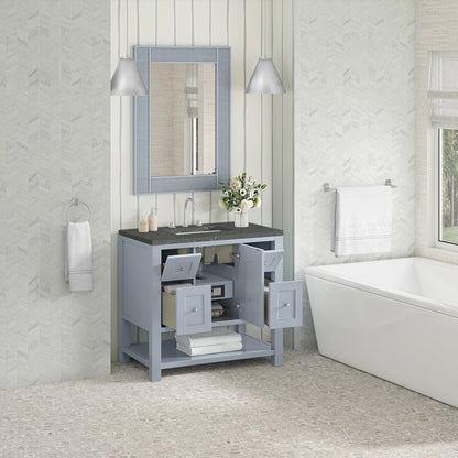 James Martin - Breckenridge 36" Single Vanity, Serenity Blue, w/ 3 CM Parisien Bleu Quartz Top - 330-V36-SRB-3PBL view 5
