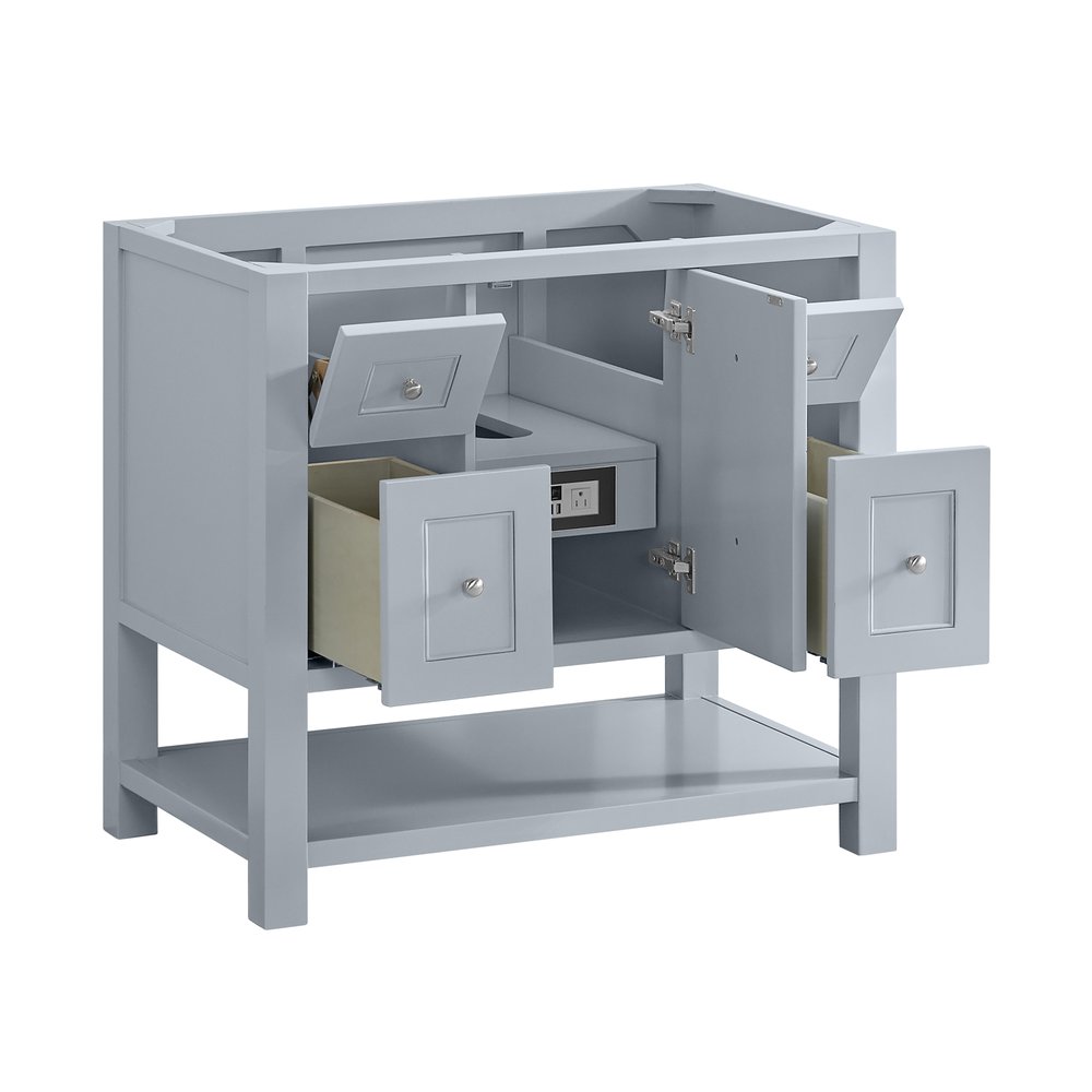 James Martin - Breckenridge 36" Single Vanity, Serenity Blue, w/ 3 CM Phantome Eclos Top - 330-V36-SRB-3PHT view 8