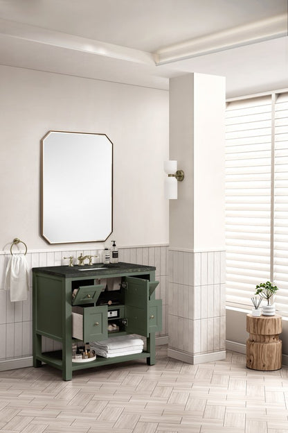 James Martin - Breckenridge 36" Single Vanity, Smokey Celadon, w/ 3 CM Phantome Eclos Top - 330-V36-SC-3PHT view 5