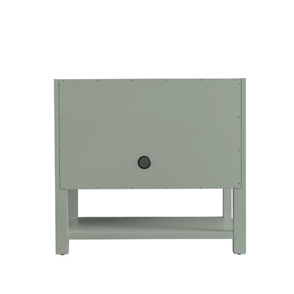 James Martin - Breckenridge 36" Single Vanity, Smokey Celadon w/ 3 CM White Zeus Top - 330-V36-SC-3WZ view 11