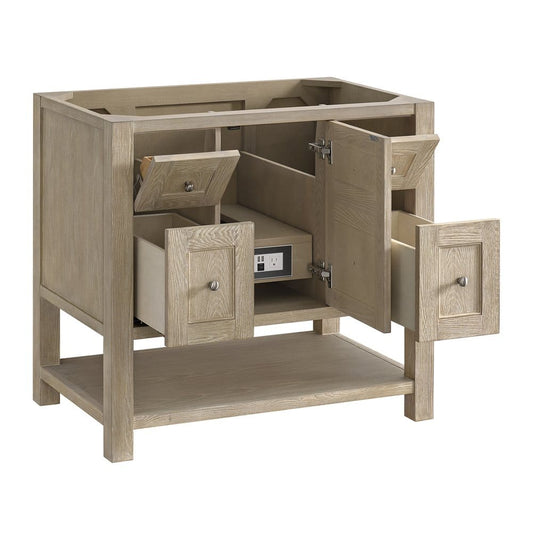 James Martin - Breckenridge 36" Single Vanity, Whitewashed Oak - 330-V36-WWO view 2