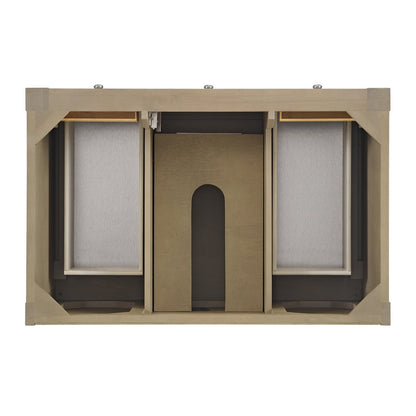 James Martin - Breckenridge 36" Single Vanity, Whitewashed Oak w/ 3 CM Parisien Bleu Silestone Top - 330-V36-WWO-3PBL view 6