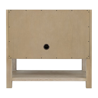 James Martin - Breckenridge 36" Single Vanity, Whitewashed Oak w/ 3 CM Parisien Bleu Silestone Top - 330-V36-WWO-3PBL view 8