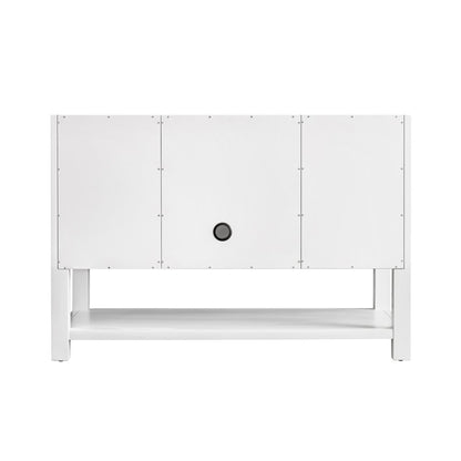 James Martin - Breckenridge 48" Single Vanity, Bright White, w/ 3 CM Siberian Silestone Top - 330-V48-BW-3SFR view 10